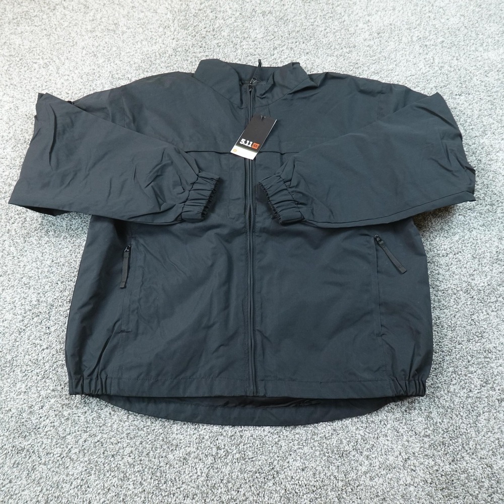 NEW 5.11 Tactical Jacket Mens L Black Response Windbreaker Coat Outdoor Work Top